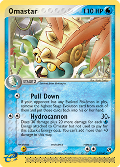Omastar #19 Omastar - Sandstorm - #19 - Pokemon TCG card