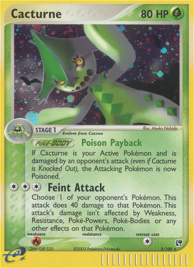 Cacturne - Sandstorm - #2 - Pokemon TCG card