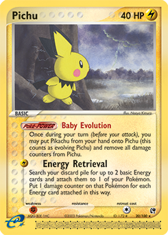 Pichu #20 Pichu - Sandstorm - #20 - Pokemon TCG card