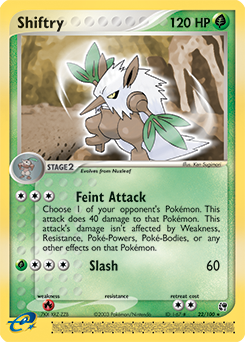 Shiftry #22 Shiftry - Sandstorm - #22 - Pokemon TCG card