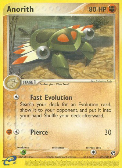 Anorith - Sandstorm - #27 - Pokemon TCG card