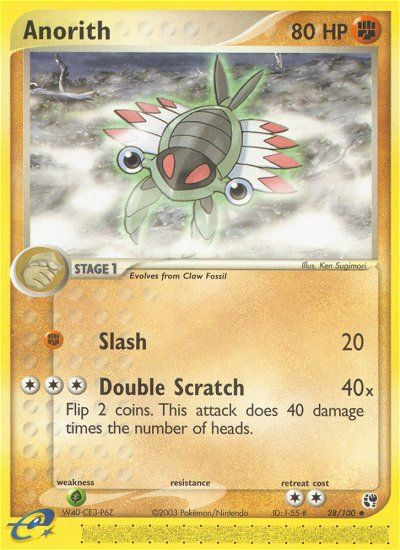 Anorith - Sandstorm - #28 - Pokemon TCG card