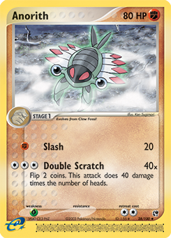 Anorith #28 Anorith - Sandstorm - #28 - Pokemon TCG card