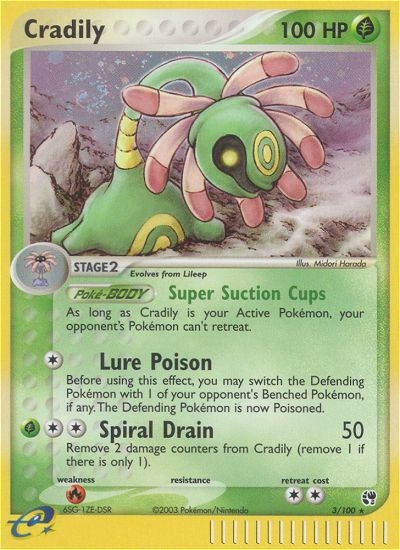 Cradily - Sandstorm - #3 - Pokemon TCG card