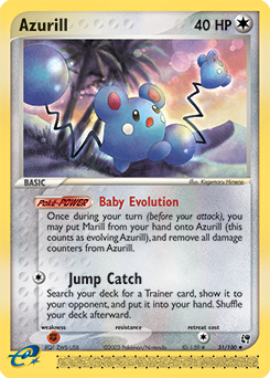 Azurill #31 Azurill - Sandstorm - #31 - Pokemon TCG card