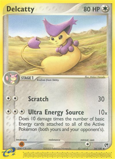 Delcatty - Sandstorm - #34 - Pokemon TCG card