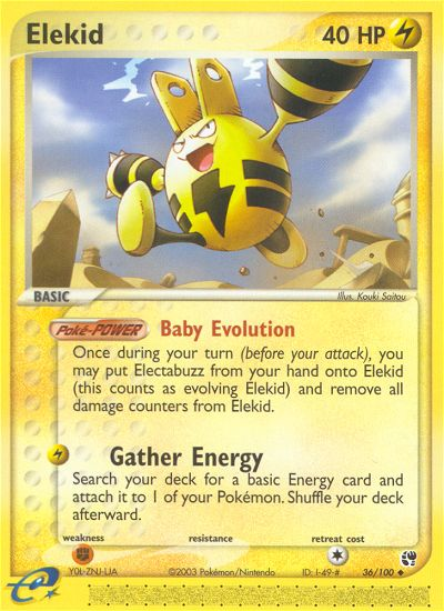 Elekid - Sandstorm - #36 - Pokemon TCG card