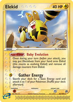 Elekid #36 Elekid - Sandstorm - #36 - Pokemon TCG card
