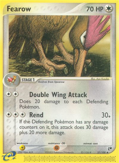 Fearow - Sandstorm - #37 - Pokemon TCG card