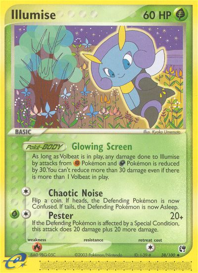 Illumise - Sandstorm - #38 - Pokemon TCG card