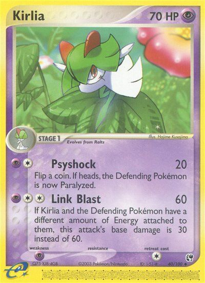 Kirlia - Sandstorm - #40 - Pokemon TCG card