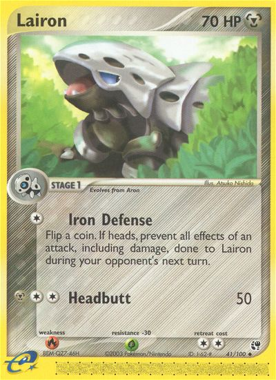 Lairon - Sandstorm - #41 - Pokemon TCG card