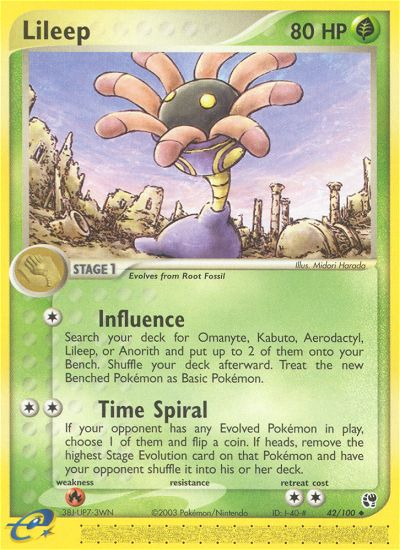 Lileep - Sandstorm - #42 - Pokemon TCG card