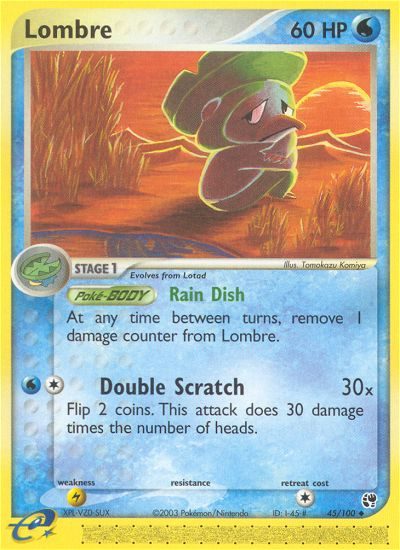 Lombre - Sandstorm - #45 - Pokemon TCG card
