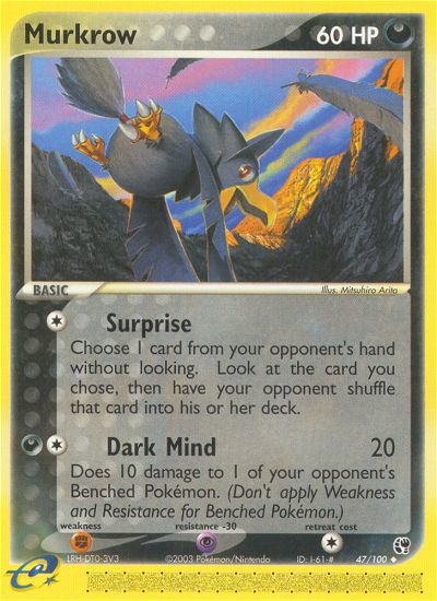 Murkrow - Sandstorm - #47 - Pokemon TCG card