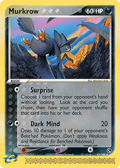 Murkrow #47 Murkrow - Sandstorm - #47 - Pokemon TCG card