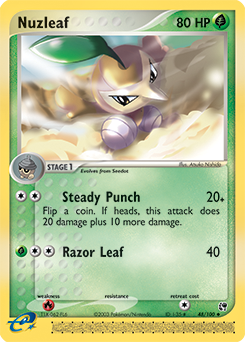 Nuzleaf - Sandstorm - #48 - Pokemon TCG card