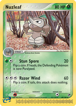 Nuzleaf #49 Nuzleaf - Sandstorm - #49 - Pokemon TCG card