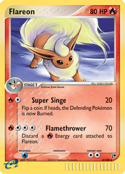 Flareon - Sandstorm - #5 - Pokemon TCG card