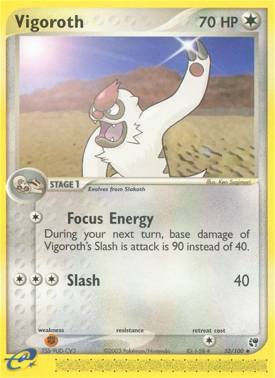 Vigoroth - Sandstorm - #52 - Pokemon TCG card