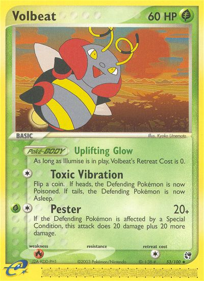 Volbeat - Sandstorm - #53 - Pokemon TCG card