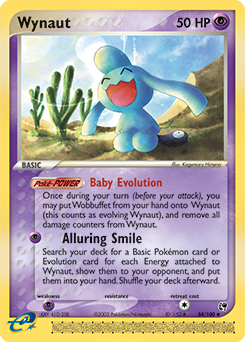Wynaut #54 Wynaut - Sandstorm - #54 - Pokemon TCG card