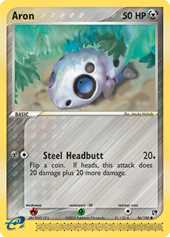 Aron - Sandstorm - #56 - Pokemon TCG card