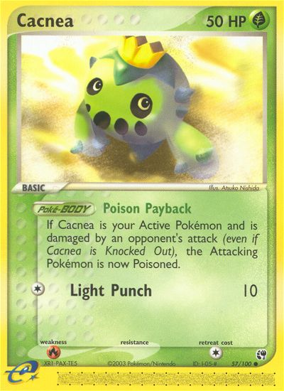 Cacnea - Sandstorm - #57 - Pokemon TCG card