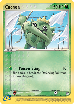 Cacnea #58 Cacnea - Sandstorm - #58 - Pokemon TCG card