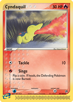 Cyndaquil #59 Cyndaquil - Sandstorm - #59 - Pokemon TCG card