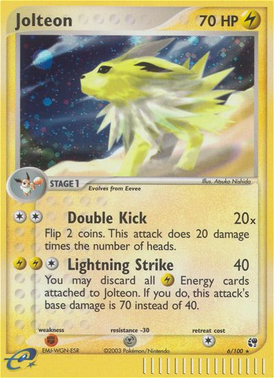 Jolteon - Sandstorm - #6 - Pokemon TCG card