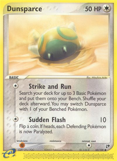 Dunsparce - Sandstorm - #60 - Pokemon TCG card