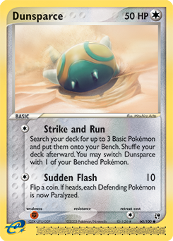 Dunsparce #60 Dunsparce - Sandstorm - #60 - Pokemon TCG card