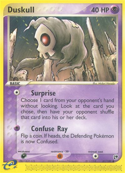 Duskull - Sandstorm - #61 - Pokemon TCG card