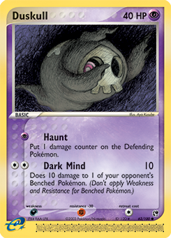 Duskull #62 Duskull - Sandstorm - #62 - Pokemon TCG card