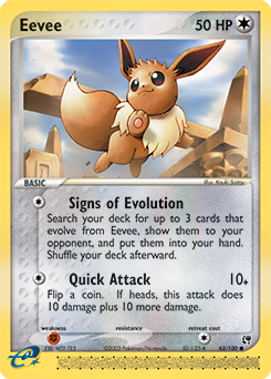 Eevee #63 Eevee - Sandstorm - #63 - Pokemon TCG card