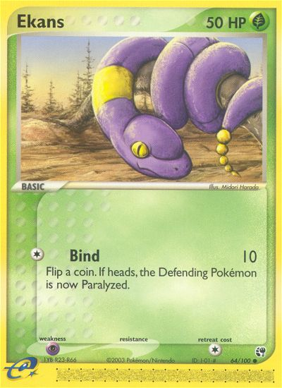 Ekans - Sandstorm - #64 - Pokemon TCG card