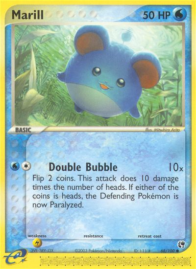 Marill - Sandstorm - #68 - Pokemon TCG card