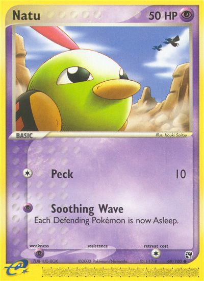 Natu - Sandstorm - #69 - Pokemon TCG card