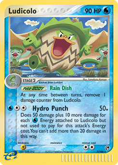 Ludicolo - Sandstorm - #7 - Pokemon TCG card