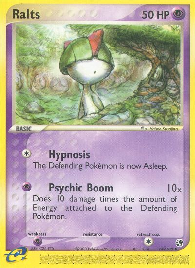 Ralts - Sandstorm - #74 - Pokemon TCG card
