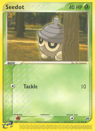 Seedot - Sandstorm - #77 - Pokemon TCG card