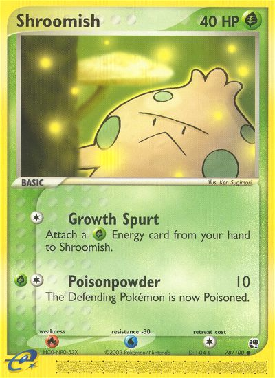 Shroomish - Sandstorm - #78 - Pokemon TCG card