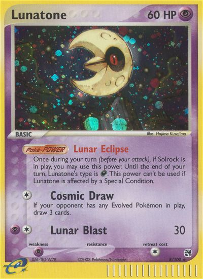 Lunatone - Sandstorm - #8 - Pokemon TCG card