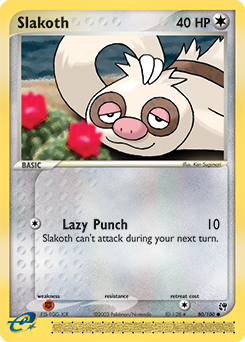 Slakoth #80 Slakoth - Sandstorm - #80 - Pokemon TCG card