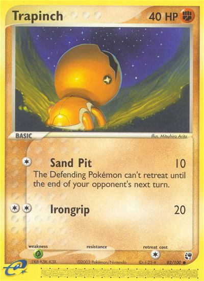 Trapinch - Sandstorm - #82 - Pokemon TCG card