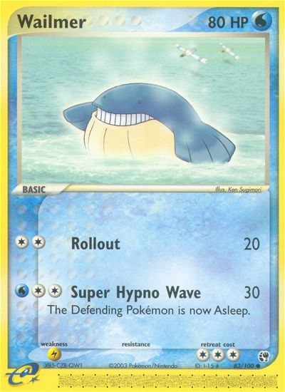 Wailmer - Sandstorm - #83 - Pokemon TCG card