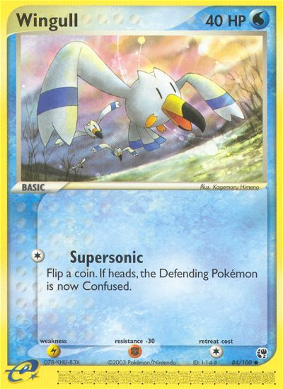 Wingull - Sandstorm - #84 - Pokemon TCG card