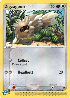 Zigzagoon #85 Zigzagoon - Sandstorm - #85 - Pokemon TCG card