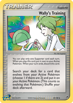 Wally's Training - Sandstorm - #89 - Pokemon TCG card
